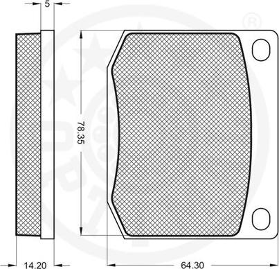 Optimal 9168 - Bremžu uzliku kompl., Disku bremzes www.autospares.lv