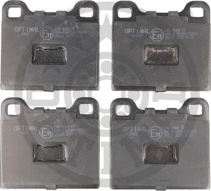 Optimal 9162 - Brake Pad Set, disc brake www.autospares.lv