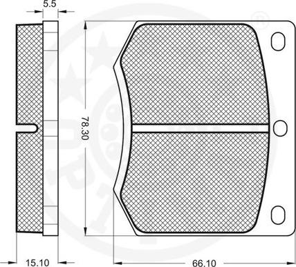 Optimal 9109 - Bremžu uzliku kompl., Disku bremzes www.autospares.lv