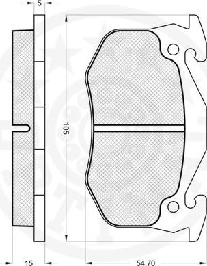 Optimal 9896 - Bremžu uzliku kompl., Disku bremzes www.autospares.lv