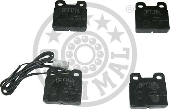 Optimal 9847 - Тормозные колодки, дисковые, комплект www.autospares.lv