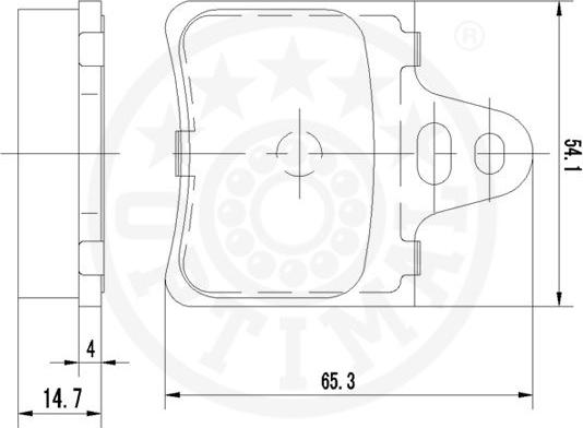 Optimal 9859 - Bremžu uzliku kompl., Disku bremzes www.autospares.lv