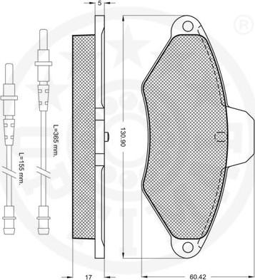 Optimal 9856 - Bremžu uzliku kompl., Disku bremzes www.autospares.lv