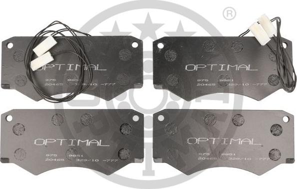 Optimal 9851 - Bremžu uzliku kompl., Disku bremzes www.autospares.lv