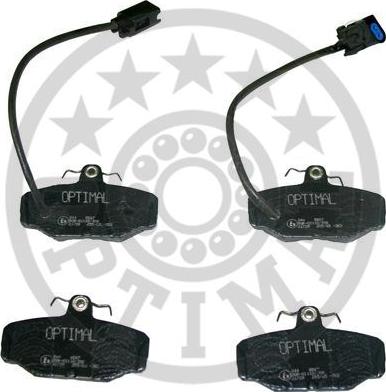 Optimal 9867 - Bremžu uzliku kompl., Disku bremzes www.autospares.lv