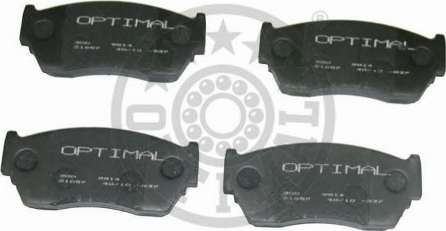 Optimal 9814 - Brake Pad Set, disc brake www.autospares.lv