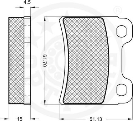 Optimal 9813 - Bremžu uzliku kompl., Disku bremzes www.autospares.lv