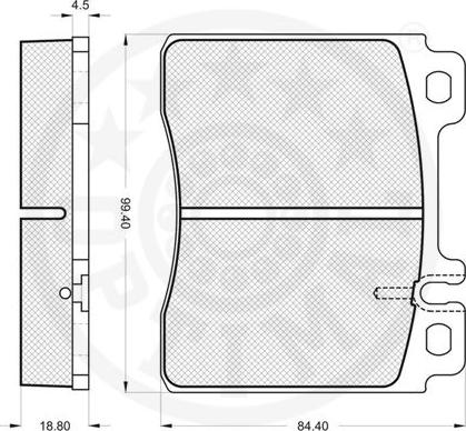 Optimal 9817 - Bremžu uzliku kompl., Disku bremzes www.autospares.lv