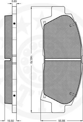 Optimal 9829 - Bremžu uzliku kompl., Disku bremzes www.autospares.lv