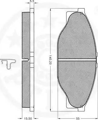 Optimal 9874 - Bremžu uzliku kompl., Disku bremzes www.autospares.lv