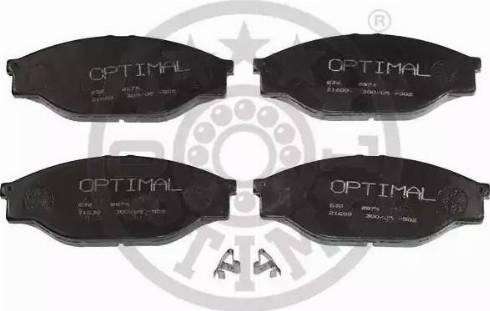 Optimal 9874 - Bremžu uzliku kompl., Disku bremzes www.autospares.lv