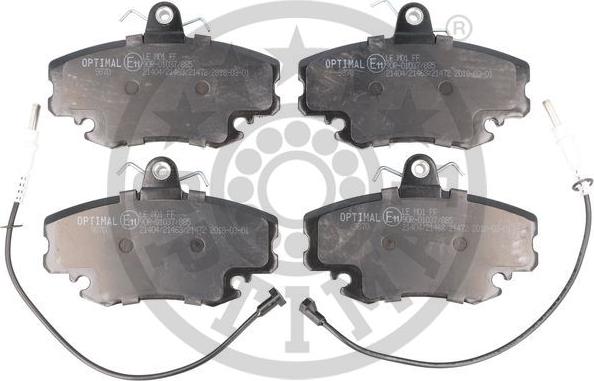 Optimal 9870 - Brake Pad Set, disc brake www.autospares.lv