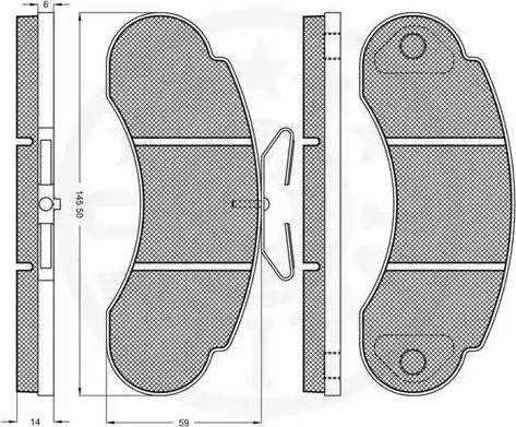 Optimal 9399 - Bremžu uzliku kompl., Disku bremzes www.autospares.lv