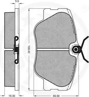 Optimal 9392 - Bremžu uzliku kompl., Disku bremzes www.autospares.lv