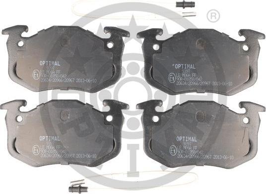 Optimal 9397 - Bremžu uzliku kompl., Disku bremzes www.autospares.lv