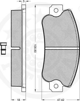 Optimal 9342 - Brake Pad Set, disc brake www.autospares.lv