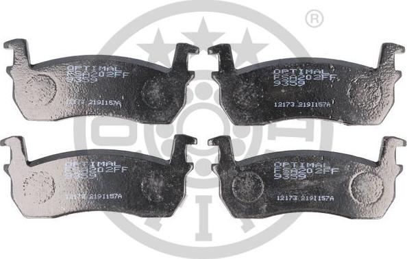 Optimal BP-09359 - Bremžu uzliku kompl., Disku bremzes www.autospares.lv