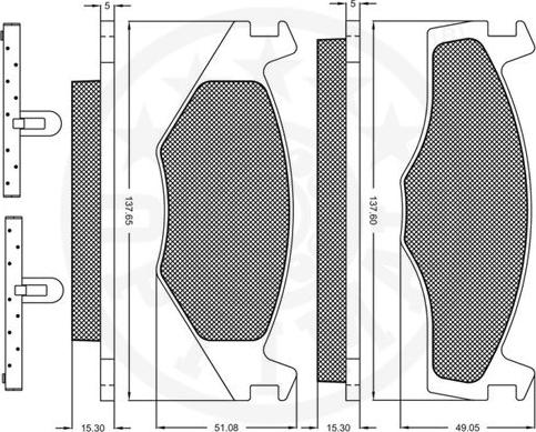 Optimal 9356 - Bremžu uzliku kompl., Disku bremzes www.autospares.lv