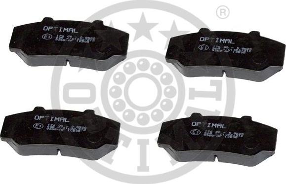 Optimal 9368 - Тормозные колодки, дисковые, комплект www.autospares.lv