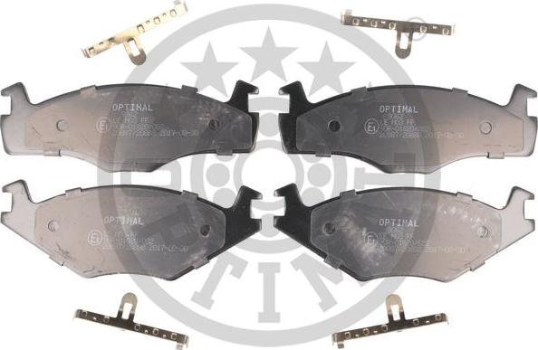 Optimal 9362 - Brake Pad Set, disc brake www.autospares.lv