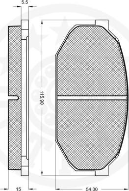 Optimal 9309 - Bremžu uzliku kompl., Disku bremzes www.autospares.lv