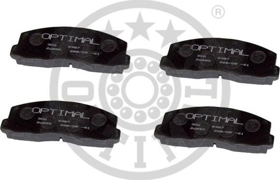 Optimal 9387 - Bremžu uzliku kompl., Disku bremzes autospares.lv