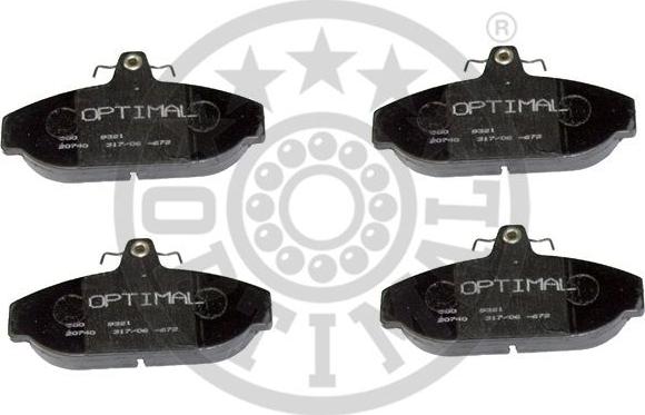 Optimal 9321 - Bremžu uzliku kompl., Disku bremzes www.autospares.lv