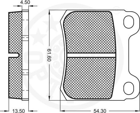 Optimal 9322 - Bremžu uzliku kompl., Disku bremzes www.autospares.lv