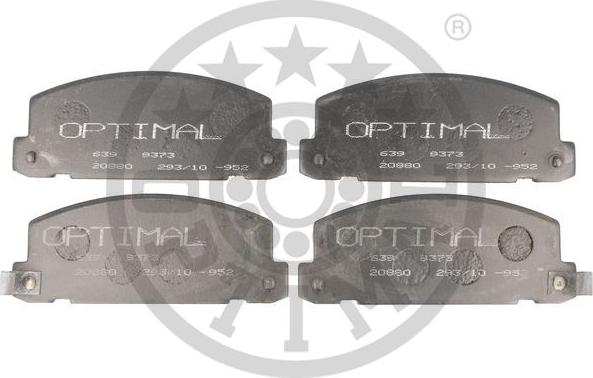 Optimal 9373 - Bremžu uzliku kompl., Disku bremzes www.autospares.lv