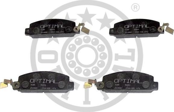 Optimal 9261 - Bremžu uzliku kompl., Disku bremzes www.autospares.lv