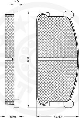 Optimal 9209 - Brake Pad Set, disc brake www.autospares.lv