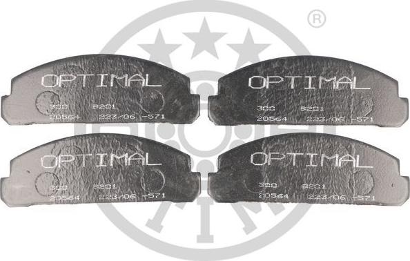 Optimal 9201 - Bremžu uzliku kompl., Disku bremzes www.autospares.lv