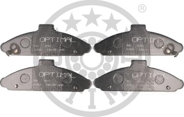 Optimal 9791 - Bremžu uzliku kompl., Disku bremzes www.autospares.lv