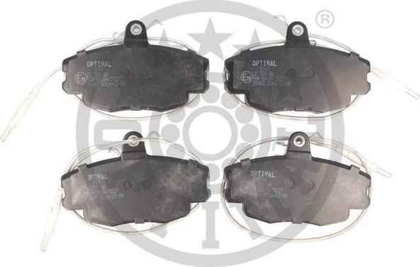 Optimal 9749 - Тормозные колодки, дисковые, комплект www.autospares.lv