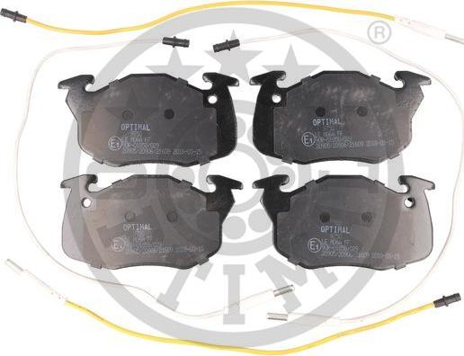 Optimal 9750 - Brake Pad Set, disc brake www.autospares.lv