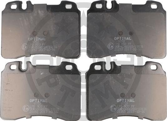 Optimal 9753 - Bremžu uzliku kompl., Disku bremzes www.autospares.lv