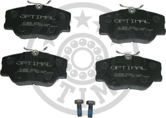 Optimal 9701 - Bremžu uzliku kompl., Disku bremzes www.autospares.lv