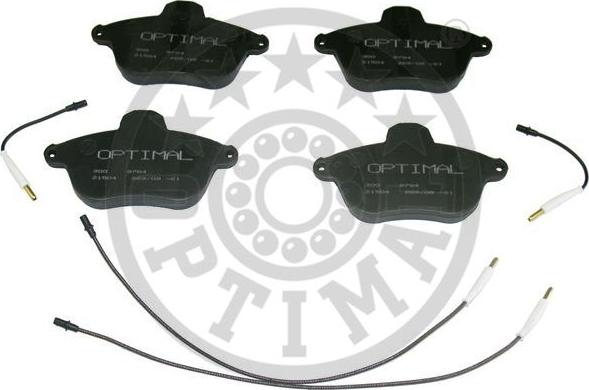 Optimal 9784 - Bremžu uzliku kompl., Disku bremzes www.autospares.lv