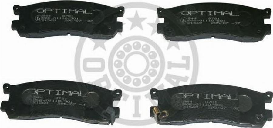 Optimal 9781 - Bremžu uzliku kompl., Disku bremzes www.autospares.lv