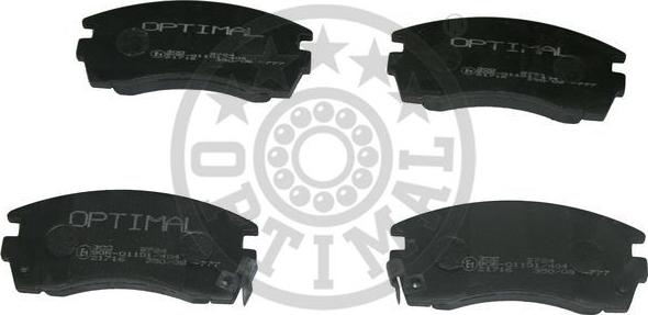 Optimal 9724 - Brake Pad Set, disc brake www.autospares.lv