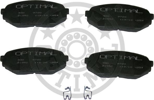 Optimal 9720 - Bremžu uzliku kompl., Disku bremzes www.autospares.lv