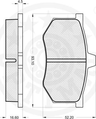 Optimal 5305 - Bremžu uzliku kompl., Disku bremzes www.autospares.lv