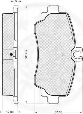 Optimal 65022 - Bremžu uzliku kompl., Disku bremzes www.autospares.lv