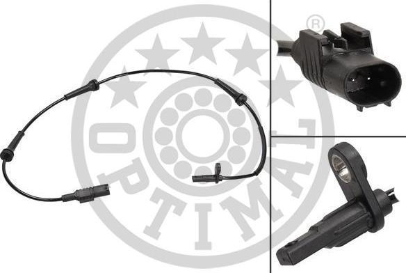 Optimal 06-S689 - Датчик ABS, частота вращения колеса www.autospares.lv