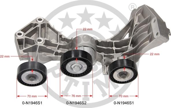 Optimal 0-N1946 - Siksnas spriegotājs, Ķīļsiksna www.autospares.lv