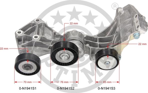 Optimal 0-N1941 - Siksnas spriegotājs, Ķīļsiksna www.autospares.lv