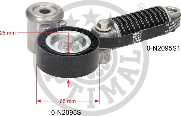 Optimal 0-N2095 - Siksnas spriegotājs, Ķīļsiksna www.autospares.lv