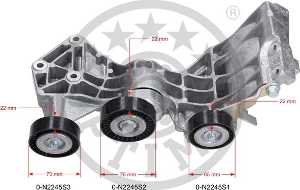 Optimal 0-N2245 - Siksnas spriegotājs, Ķīļsiksna www.autospares.lv