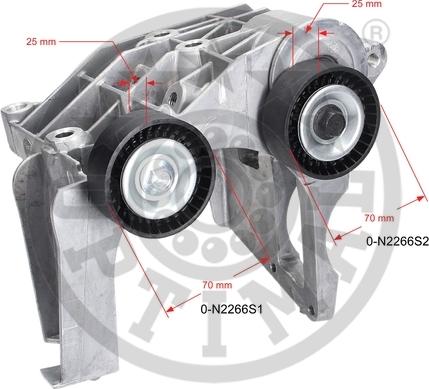 Optimal 0-N2266 - Siksnas spriegotājs, Ķīļsiksna autospares.lv