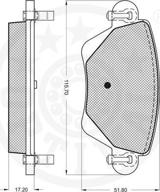 Optimal 10494 - Bremžu uzliku kompl., Disku bremzes www.autospares.lv